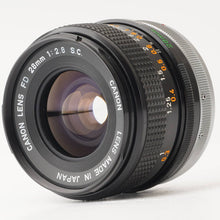 画像をギャラリービューアに読み込む, キヤノン Canon FD 28mm F2.8 S.C.
