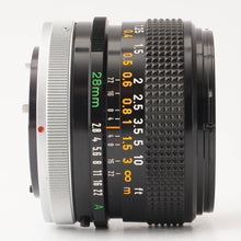 画像をギャラリービューアに読み込む, キヤノン Canon FD 28mm F2.8 S.C.