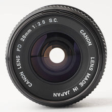 画像をギャラリービューアに読み込む, キヤノン Canon FD 28mm F2.8 S.C.