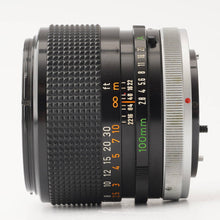 画像をギャラリービューアに読み込む, キヤノン Canon FD 100mm F2.8 S.S.C.