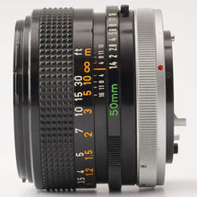 画像をギャラリービューアに読み込む, キヤノン Canon FD 50mm F1.4 S.S.C. FDマウント