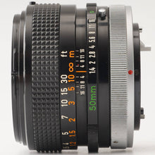 画像をギャラリービューアに読み込む, キヤノン Canon FD 50mm F1.4 S.S.C. FDマウント