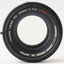 画像をギャラリービューアに読み込む, キヤノン Canon FD 50mm F1.4 S.S.C. FDマウント