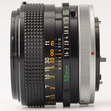 画像をギャラリービューアに読み込む, キヤノン Canon FD 50mm F1.4 S.S.C. FDマウント