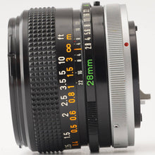 画像をギャラリービューアに読み込む, キヤノン Canon FD 28mm F2.8 S.C. FDマウント