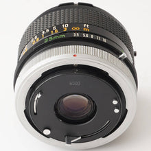 画像をギャラリービューアに読み込む, キヤノン Canon FD 35mm F3.5 S.C. FDマウント