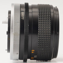 画像をギャラリービューアに読み込む, キヤノン Canon FD 35mm F3.5 S.C. FDマウント