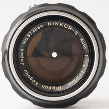 Load image into Gallery viewer, Nippon Kogaku NIKKOR-S Auto 50mm f/1.4