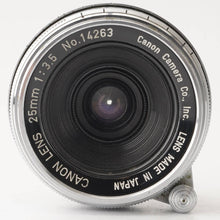 Load image into Gallery viewer, Canon 25mm f/3.5 L39 LTM