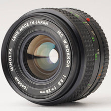 画像をギャラリービューアに読み込む, ミノルタ Minolta MC W.Rokkor 28mm F2.8 ミノルタ MCマウント