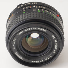 画像をギャラリービューアに読み込む, ミノルタ Minolta MC W.Rokkor 28mm F2.8 ミノルタ MCマウント