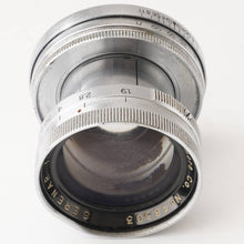 画像をギャラリービューアに読み込む, キヤノン Canon Serenar 50mm F1.9 沈胴 ライカ L39マウント