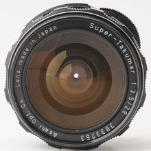 画像をギャラリービューアに読み込む, ペンタックス Pentax Asahi スーパータクマー Super Takumar 28mm F3.5 M42マウント