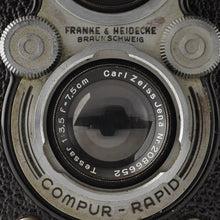 画像をギャラリービューアに読み込む, ローライフレックス Rolleiflex Automat Type1 Carl Zeiss Jena Tessar 7.5cm 75mm F3.5