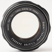 画像をギャラリービューアに読み込む, ペンタックス Pentax Asahi Super Takumar 50mm F1.4 M42マウント