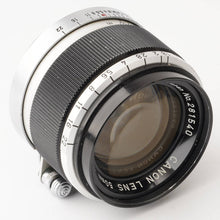 画像をギャラリービューアに読み込む, キヤノン Canon 50mm F1.8 ライカ L39マウント