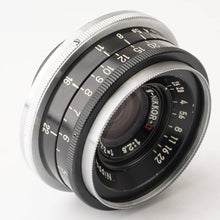 Load image into Gallery viewer, Nikon W-NIKKOR C 3.5cm 35mm f/2.5 S Mount