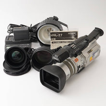 画像をギャラリービューアに読み込む, ソニー Sony DCR VX2000 / 12x 6-72mm F1.6 TELE CONVERSION LENS VCL-HG1758 x1.7 VCL-HG0758 x0.7 ハロゲンライト HVL-77