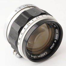 画像をギャラリービューアに読み込む, キヤノン Canon 50mm F1.4 ライカ L39 マウント