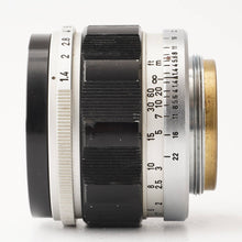 画像をギャラリービューアに読み込む, キヤノン Canon 50mm F1.4 ライカ L39 マウント