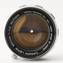 画像をギャラリービューアに読み込む, キヤノン Canon 50mm F1.4 ライカ L39 マウント