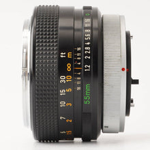 画像をギャラリービューアに読み込む, キヤノン Canon FD 55mm F1.2