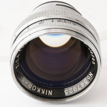 Load image into Gallery viewer, Nikon NIKKOR S.C 5cm 50mm F/1.4 S Mount