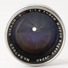 Load image into Gallery viewer, Nikon NIKKOR S.C 5cm 50mm F/1.4 S Mount