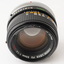 画像をギャラリービューアに読み込む, キヤノン Canon FD 50mm F1.4 S.S.C. FDマウント