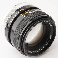 画像をギャラリービューアに読み込む, キヤノン Canon FD 50mm F1.4 S.S.C. FDマウント