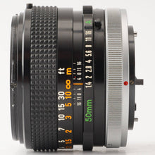 画像をギャラリービューアに読み込む, キヤノン Canon FD 50mm F1.4 S.S.C. FDマウント