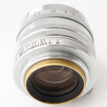 画像をギャラリービューアに読み込む, キヤノン Canon Serenar 50mm F1.8 ライカ L39マウント