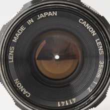 画像をギャラリービューアに読み込む, キヤノン Canon 35mm F2 ライカ L39 マウント