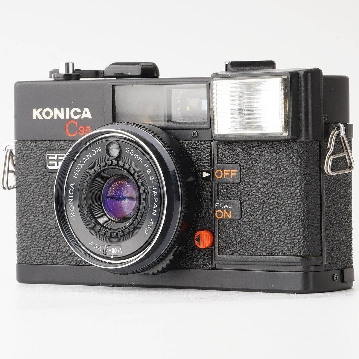 コニカ Konica C35 EF 35mm コンパクトフィルムカメラ / Hexanon 38mm F2.8 – Natural Camera /  ナチュラルカメラ