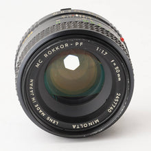画像をギャラリービューアに読み込む, ミノルタ Minolta MC Rokkor-PF 50mm F1.7