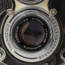 画像をギャラリービューアに読み込む, ミノルタ Minolta AUTOCORD III 後期型 二眼レフカメラ / ROKKOR 75mm F3.5