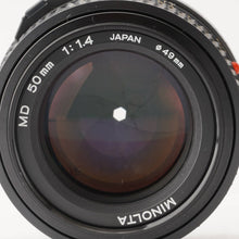 画像をギャラリービューアに読み込む, ミノルタ Minolta MD 50mm F1.4 MDマウント