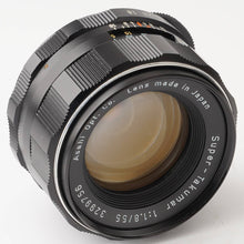画像をギャラリービューアに読み込む, ペンタックス Pentax Asahi スーパータクマー Super Takumar 55mm F1.8 後期型 M42 マウント