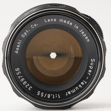 画像をギャラリービューアに読み込む, ペンタックス Pentax Asahi スーパータクマー Super Takumar 55mm F1.8 後期型 M42 マウント