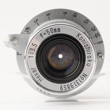 画像をギャラリービューアに読み込む, 小西六 Konishiroku Hexar 50mm F3.5 沈胴 ライカ L39マウント