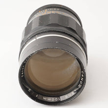 画像をギャラリービューアに読み込む, キヤノン Canon 100mm F2 ライカ L39 マウント