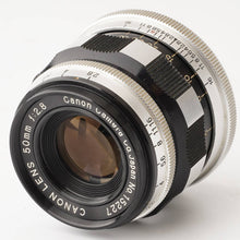 画像をギャラリービューアに読み込む, キヤノン Canon VL 2型 / 50mm F2.8 ライカ L39 マウント レンジファインダーカメラ