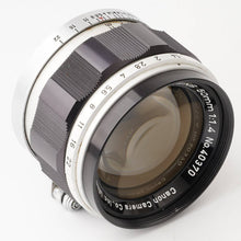 画像をギャラリービューアに読み込む, キヤノン Canon 50mm F1.4 ライカ L39マウント