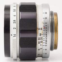 画像をギャラリービューアに読み込む, キヤノン Canon 50mm F1.4 ライカ L39マウント