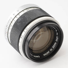 画像をギャラリービューアに読み込む, キヤノン Canon 50mm F1.8 ライカ L39 マウント