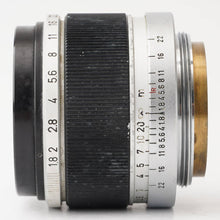 画像をギャラリービューアに読み込む, キヤノン Canon 50mm F1.8 ライカ L39 マウント