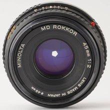 画像をギャラリービューアに読み込む, ミノルタ Minolta MD Rokkor 45mm F2