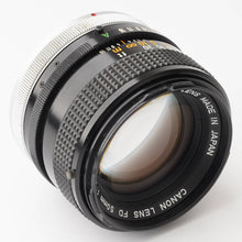 画像をギャラリービューアに読み込む, キヤノン Canon FD 50mm F1.4 S.S.C