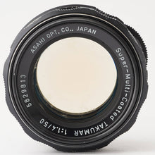 画像をギャラリービューアに読み込む, ペンタックス Pentax Asahi SMC タクマ― Takumar 50mm F1.4 M42マウント