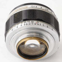 画像をギャラリービューアに読み込む, キヤノン Canon 50mm F1.2 ライカ L39マウント